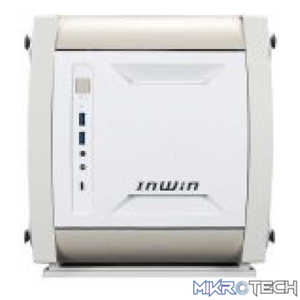 InWin Explorer RGB Modular Tempered Glass Mini-Tower Mini-ITX Case  Bone White - Image 3